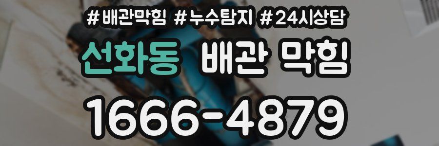 선화동 배관 막힘