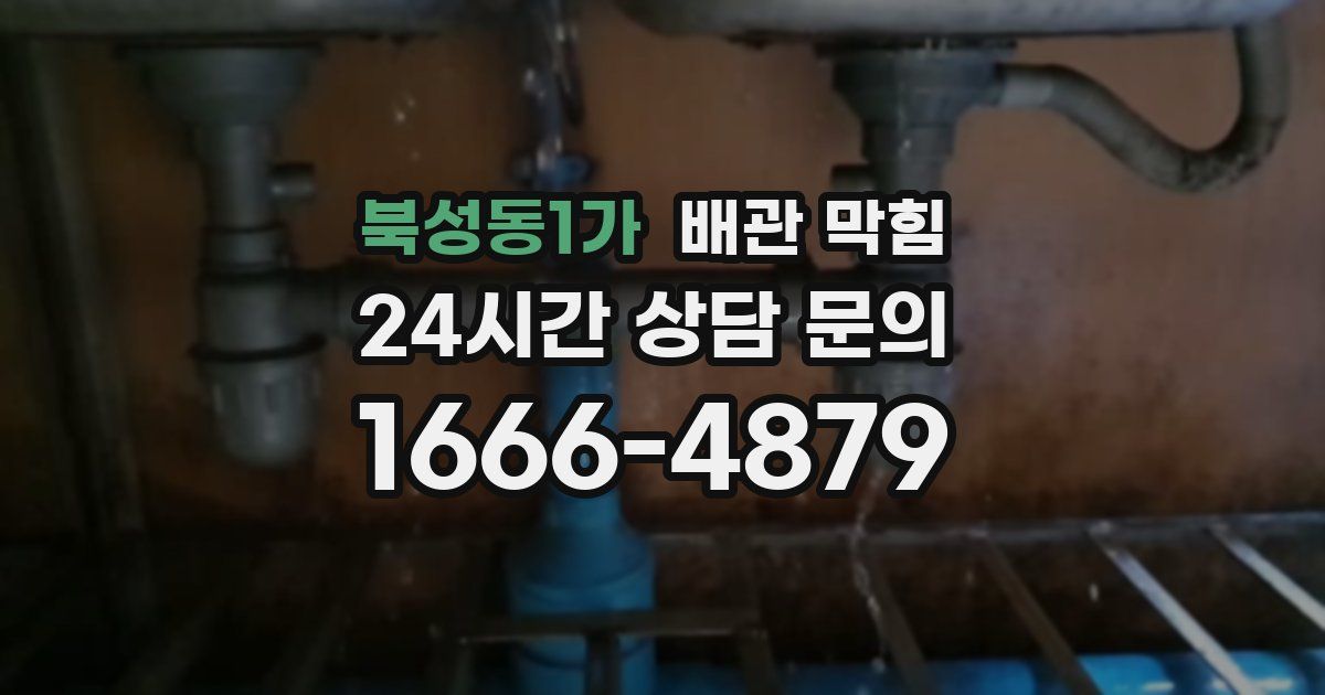 북성동1가 배관 막힘