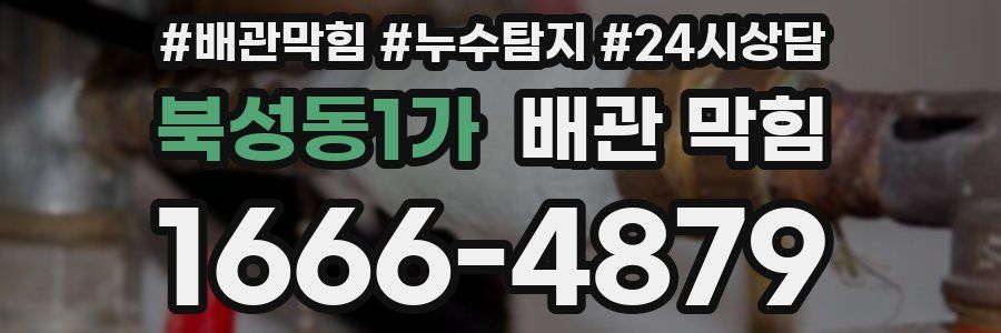 북성동1가 배관 막힘