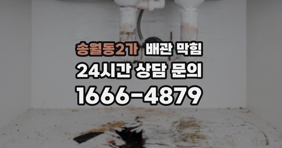 송월동2가 배관 막힘