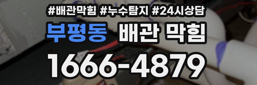 부평동 배관 막힘