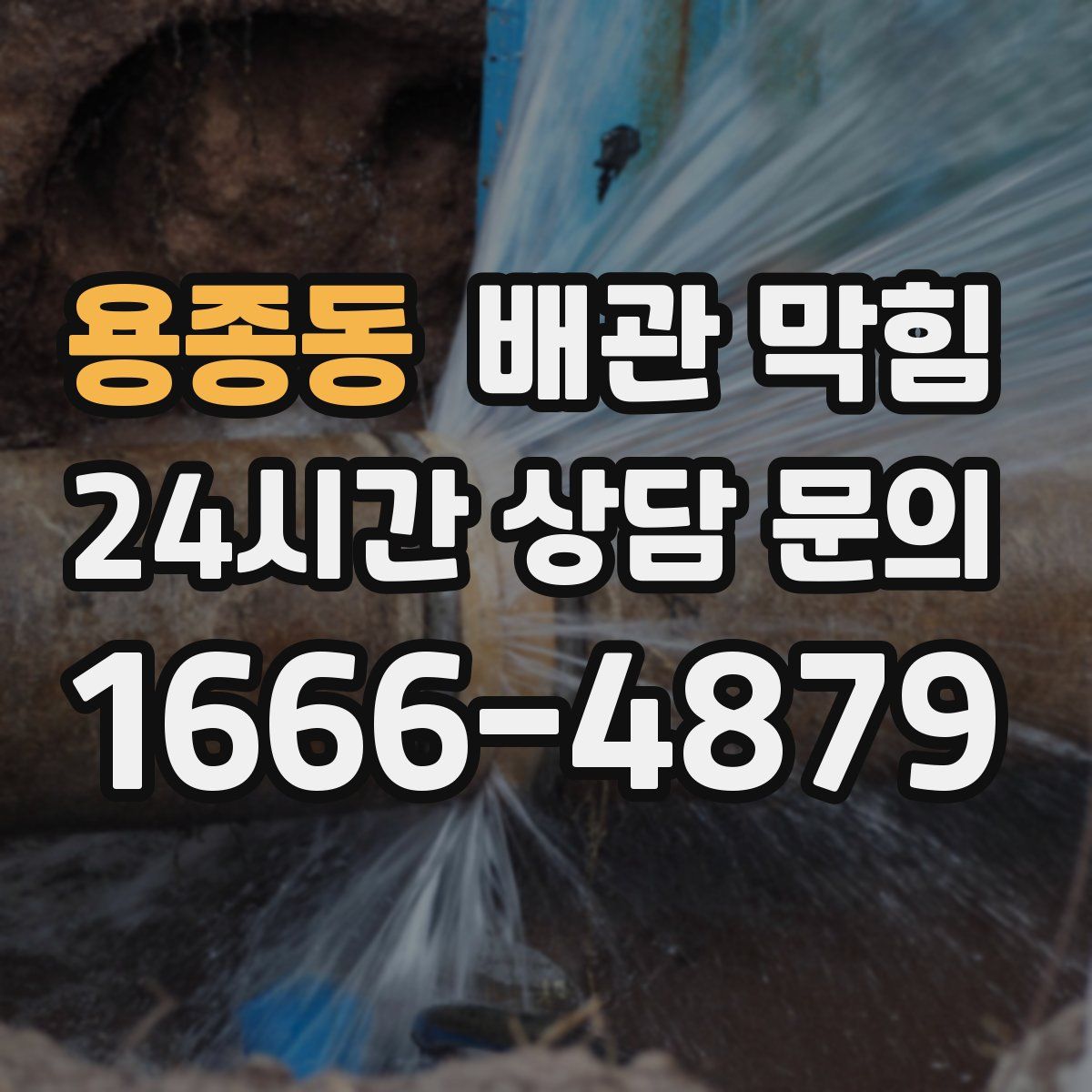 용종동 배관 막힘