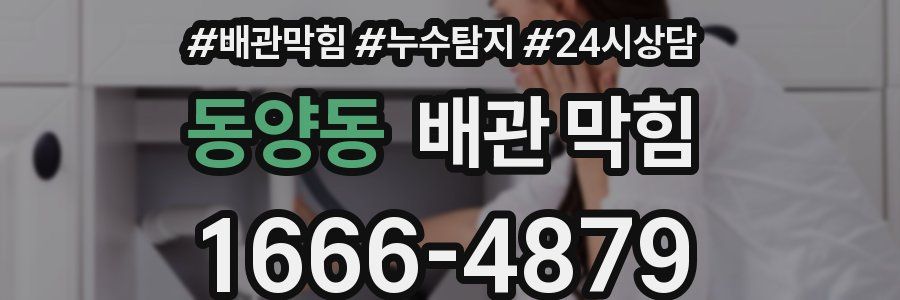 동양동 배관 막힘