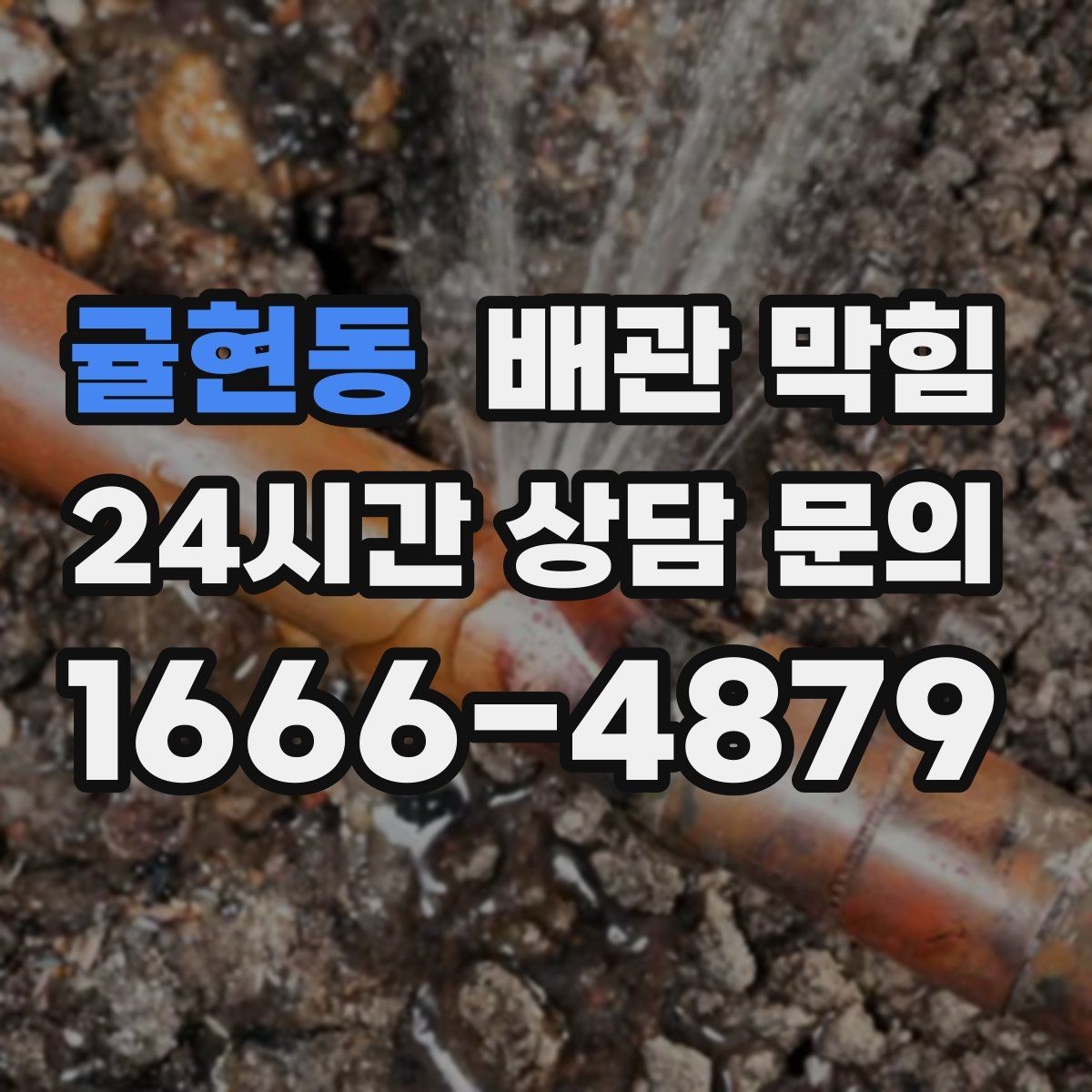 귤현동 배관 막힘 배수구에서 검은 찌꺼기가 올라오면