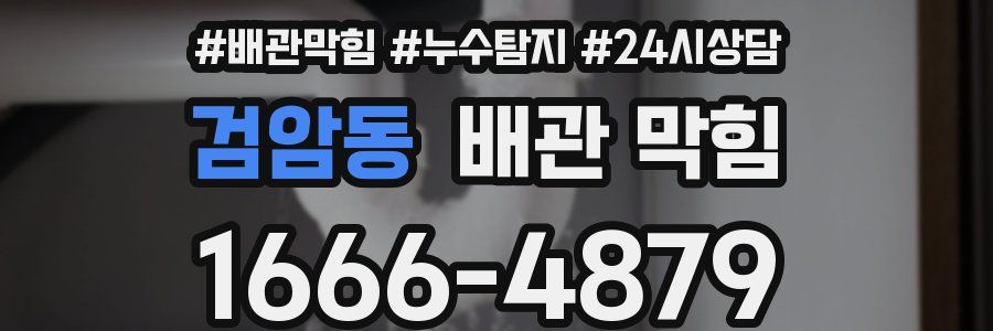 검암동 배관 막힘