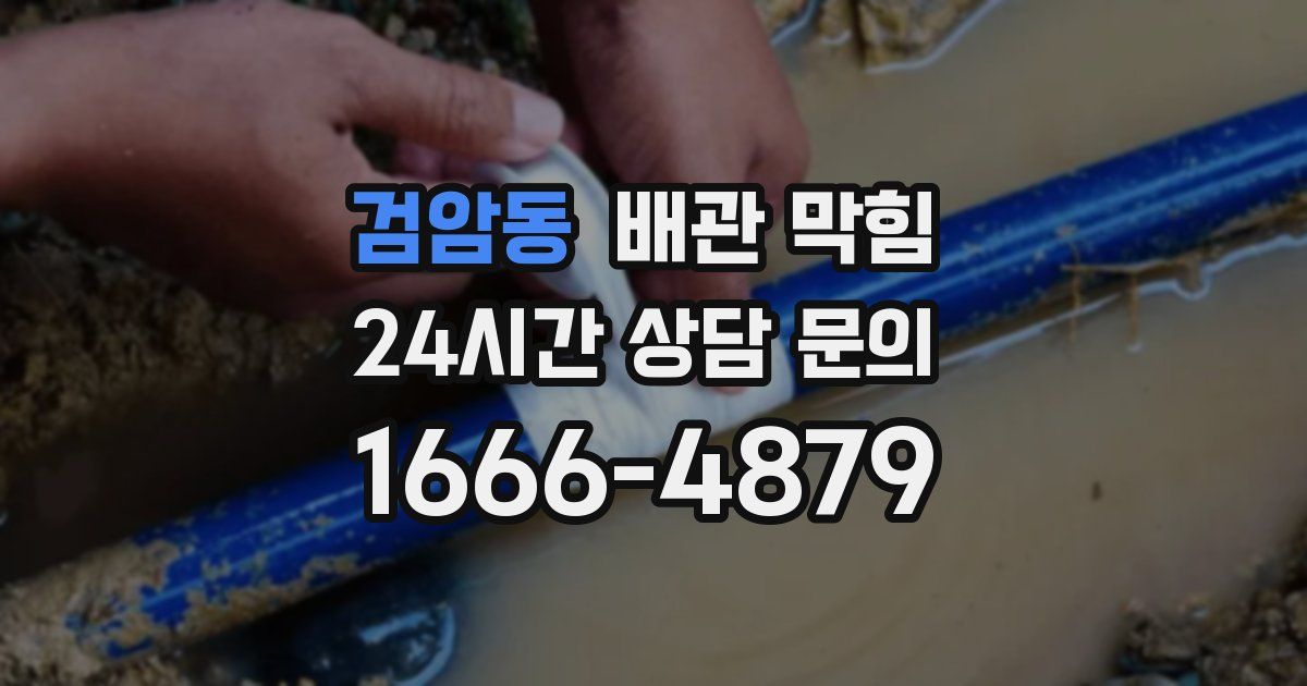 검암동 배관 막힘