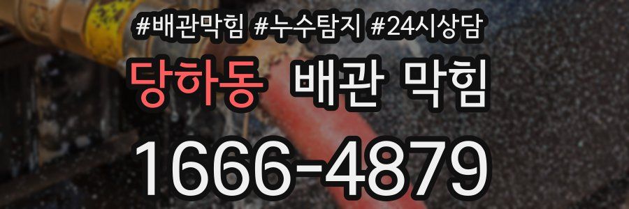 당하동 배관 막힘