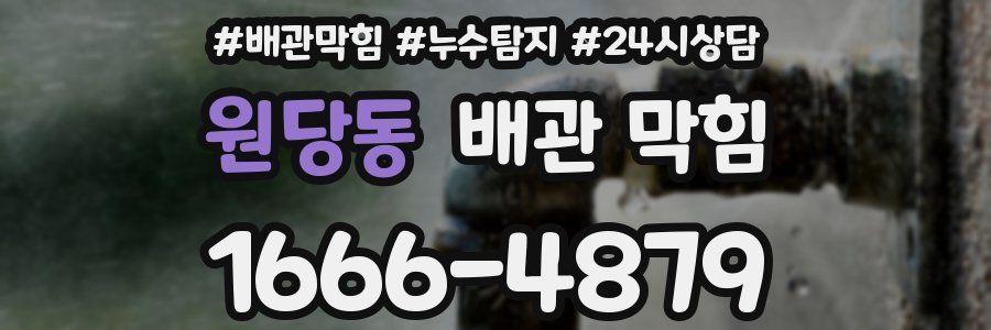 원당동 배관 막힘
