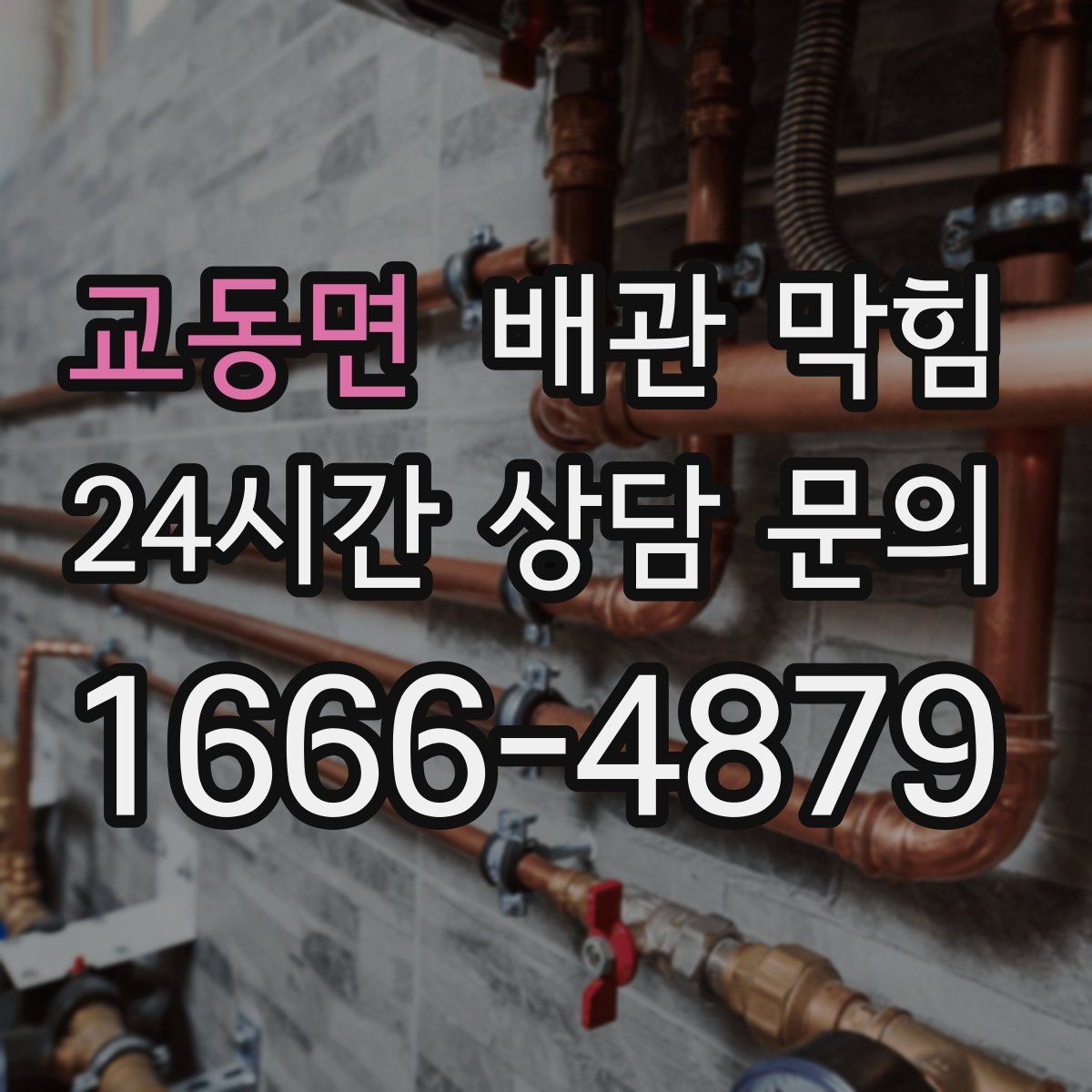 교동면 배관 막힘