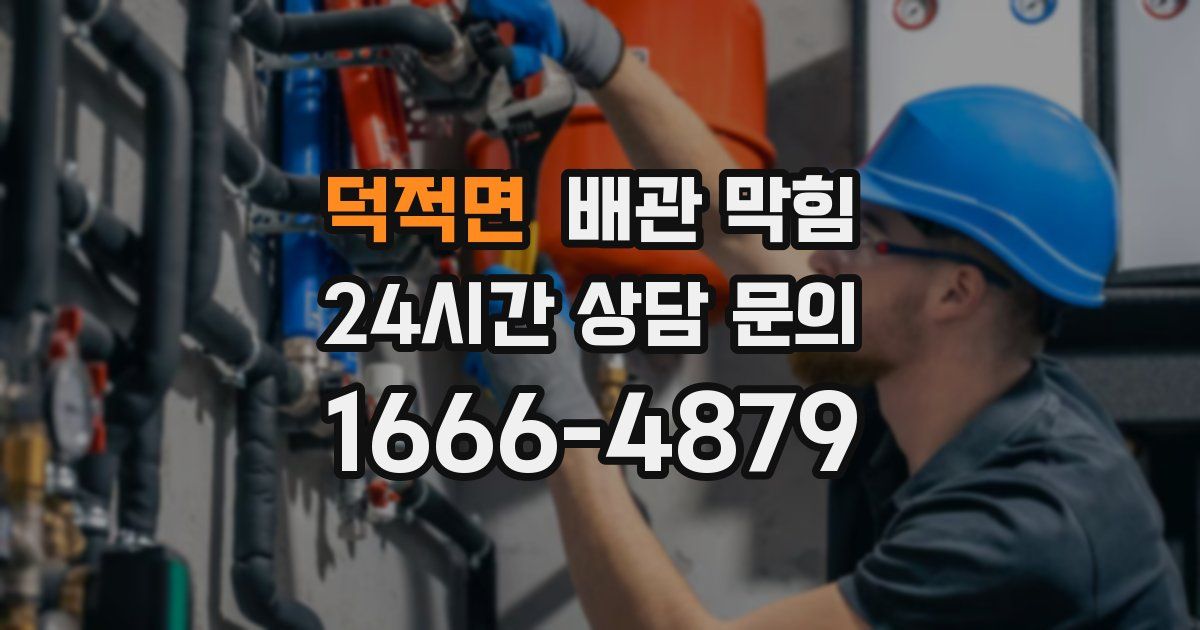 덕적면 배관 막힘