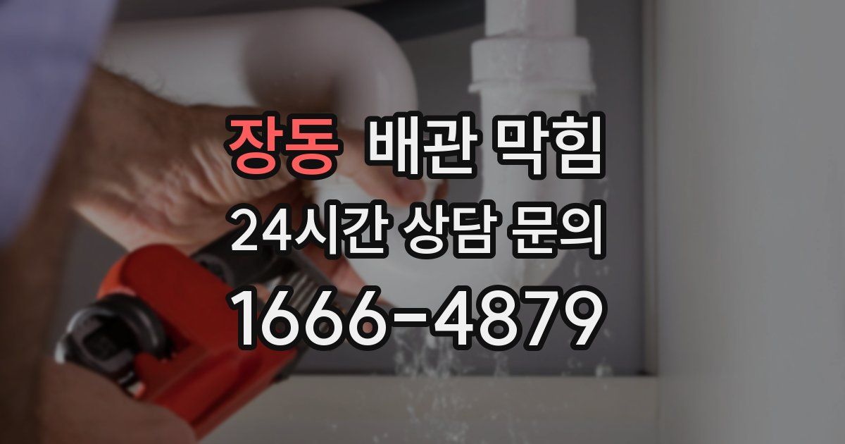 장동 배관 막힘