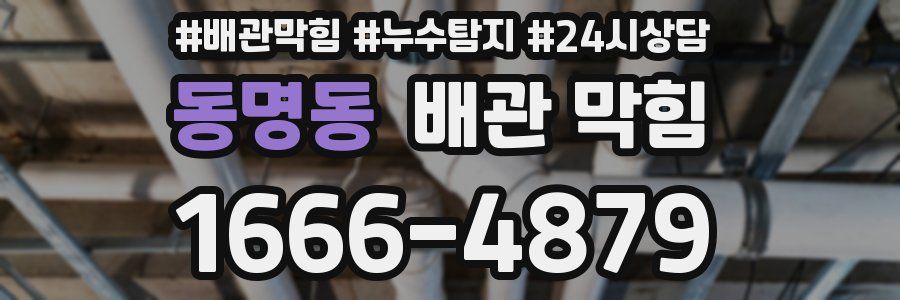 동명동 배관 막힘