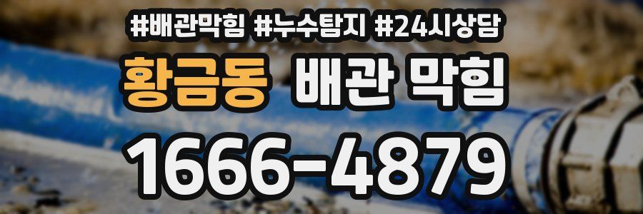 황금동 배관 막힘