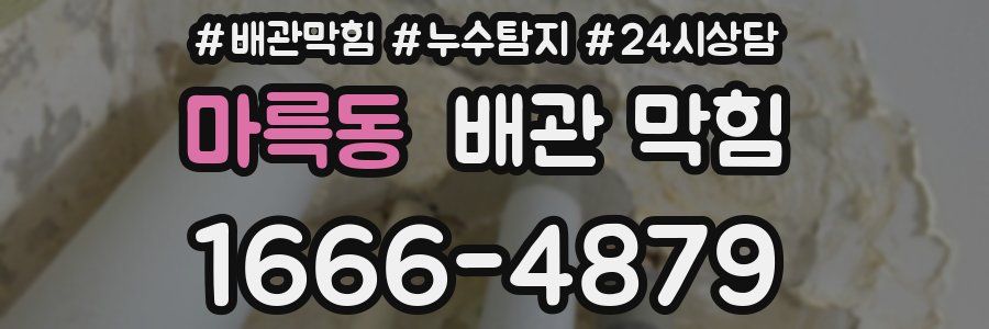 마륵동 배관 막힘