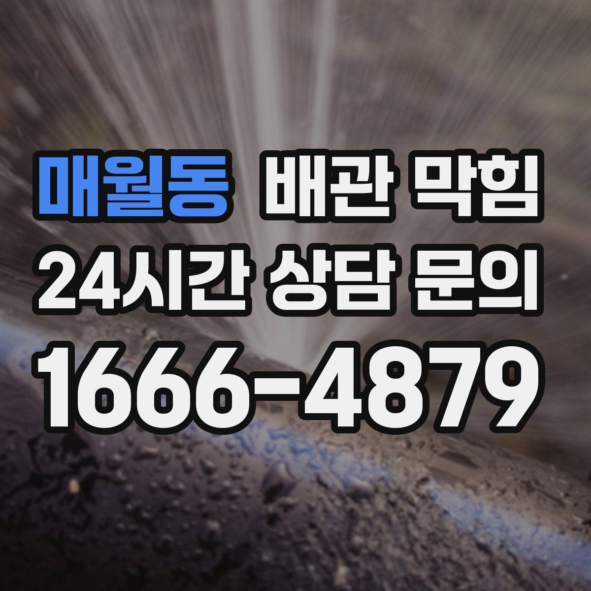 매월동 배관 막힘