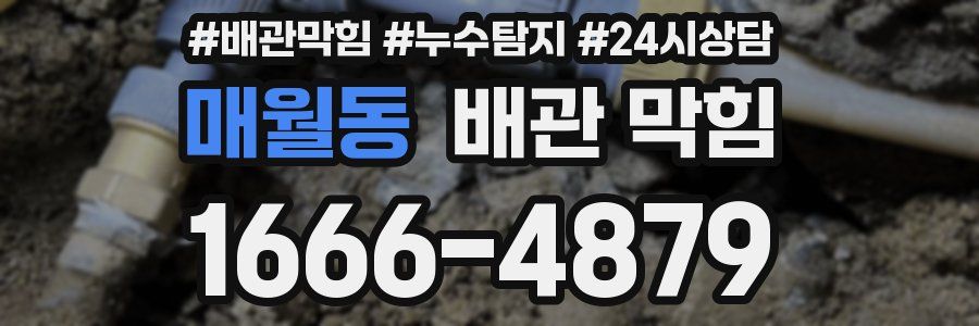 매월동 배관 막힘