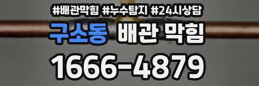 구소동 배관 막힘