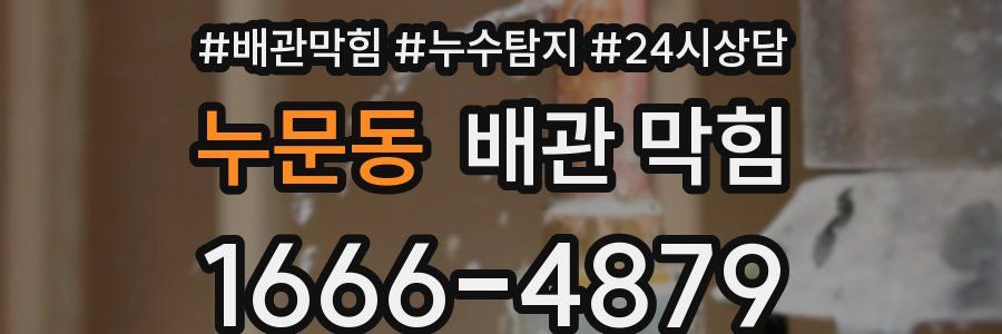 누문동 배관 막힘