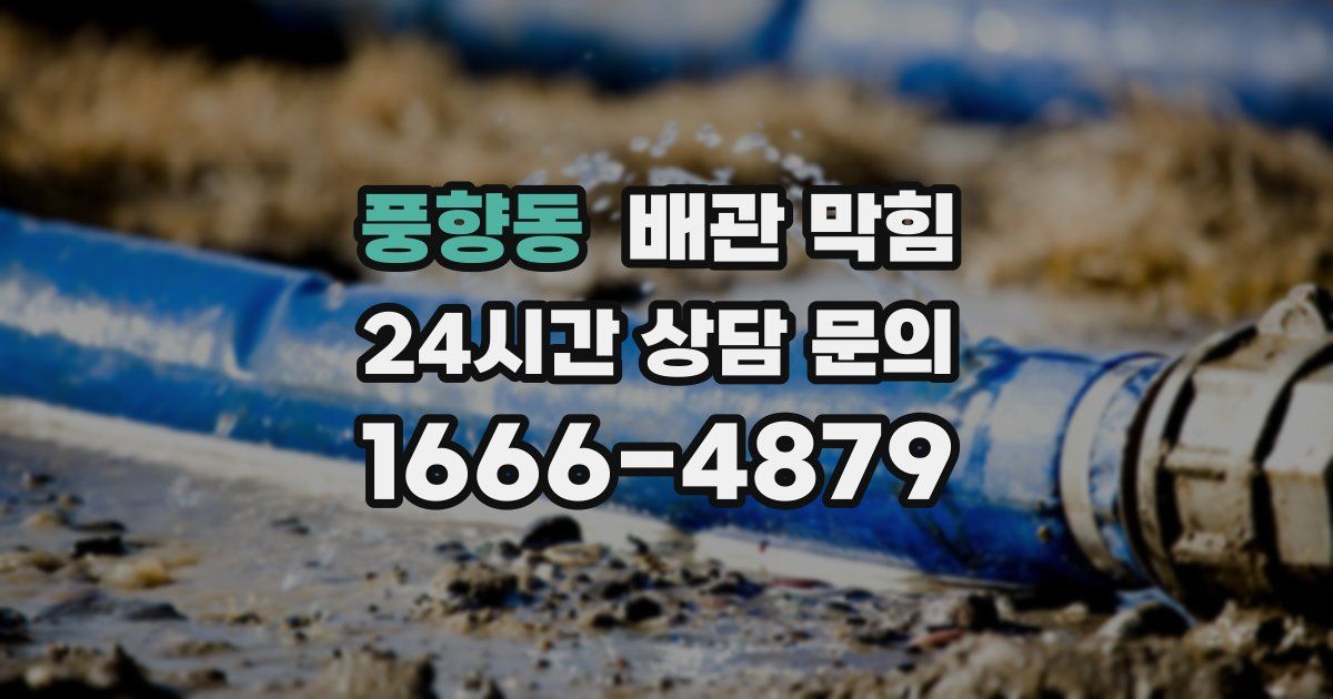 풍향동 배관 막힘