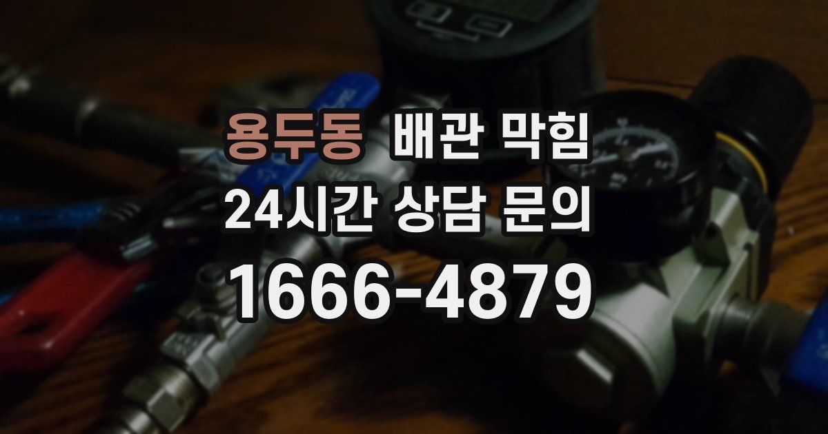 용두동 배관 막힘