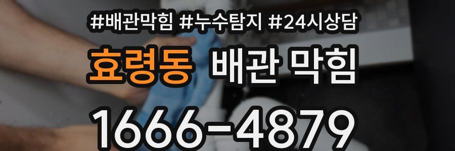 효령동 배관 막힘