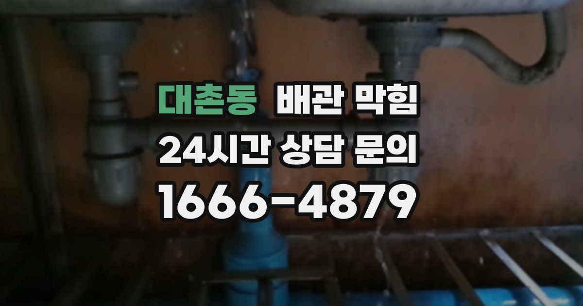 대촌동 배관 막힘