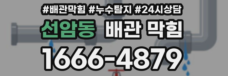 선암동 배관 막힘