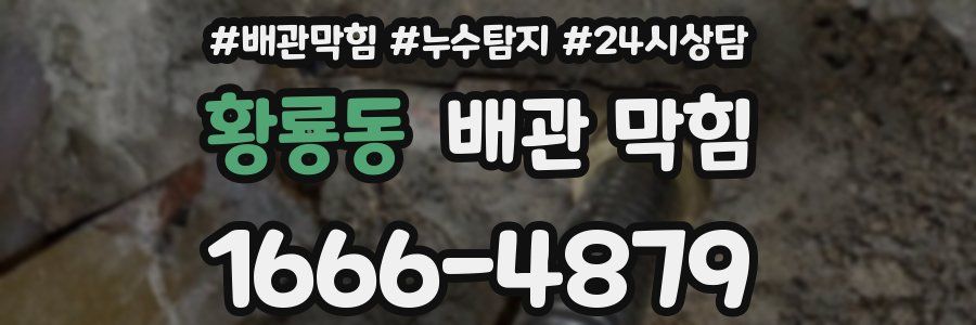 황룡동 배관 막힘