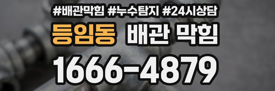 등임동 배관 막힘