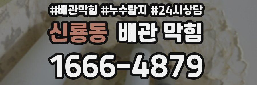 신룡동 배관 막힘