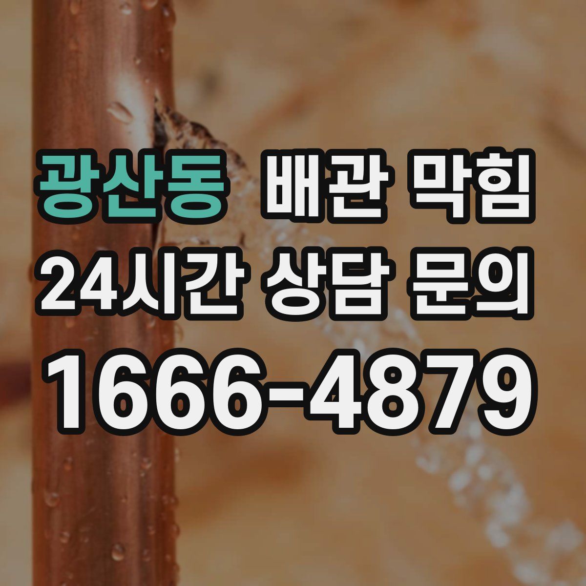 광산동 배관 막힘