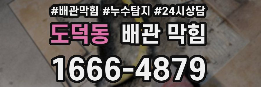도덕동 배관 막힘