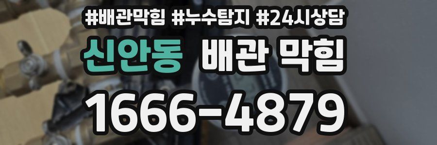신안동 배관 막힘