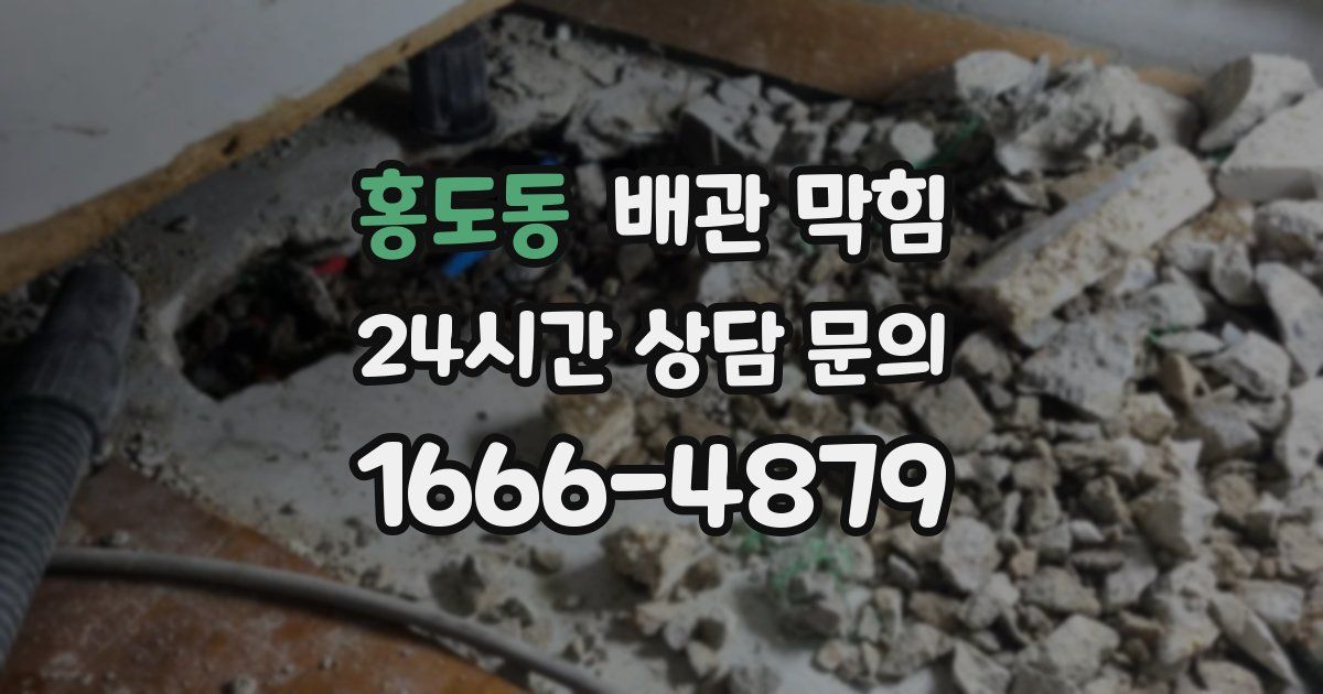 홍도동 배관 막힘