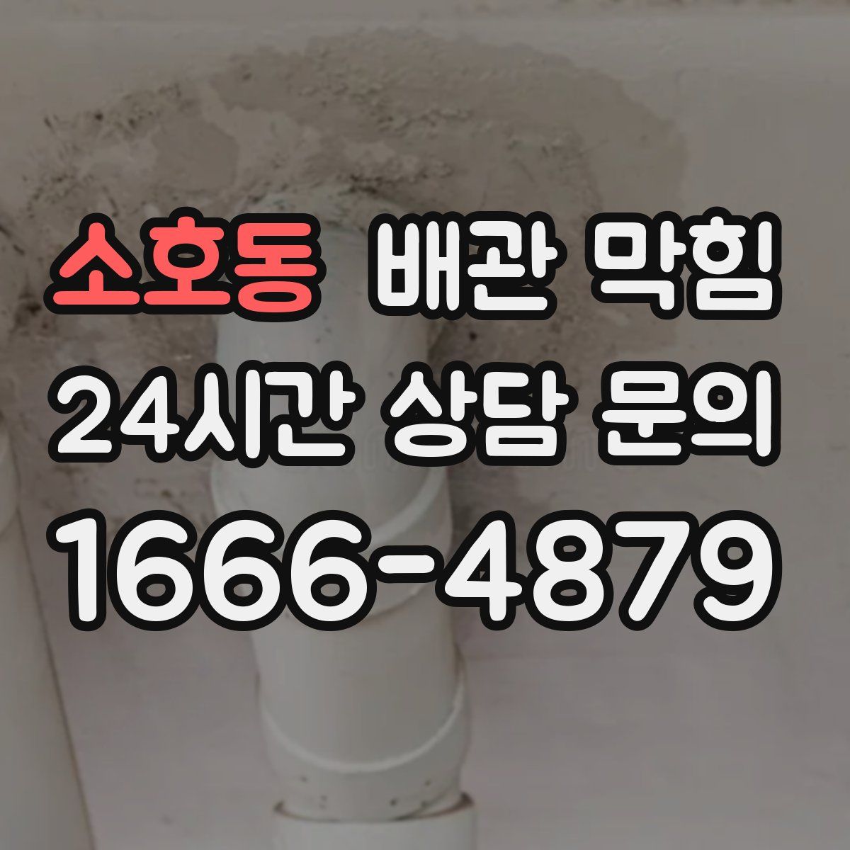 소호동 배관 막힘