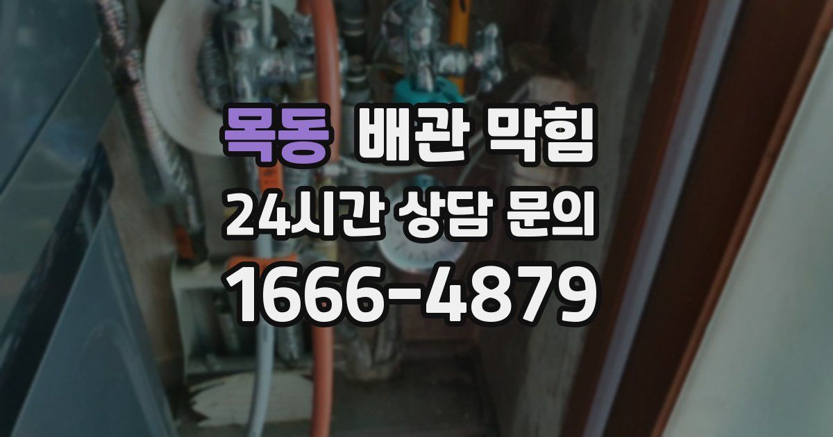 목동 배관 막힘