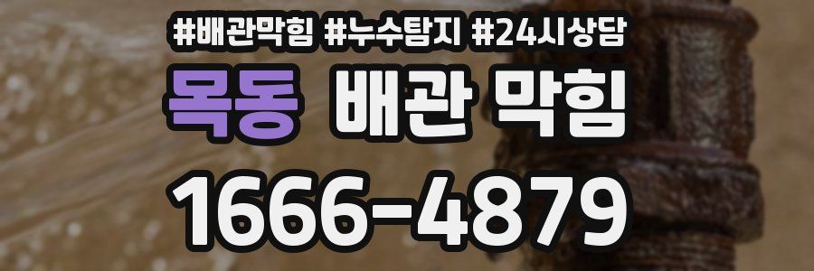 목동 배관 막힘