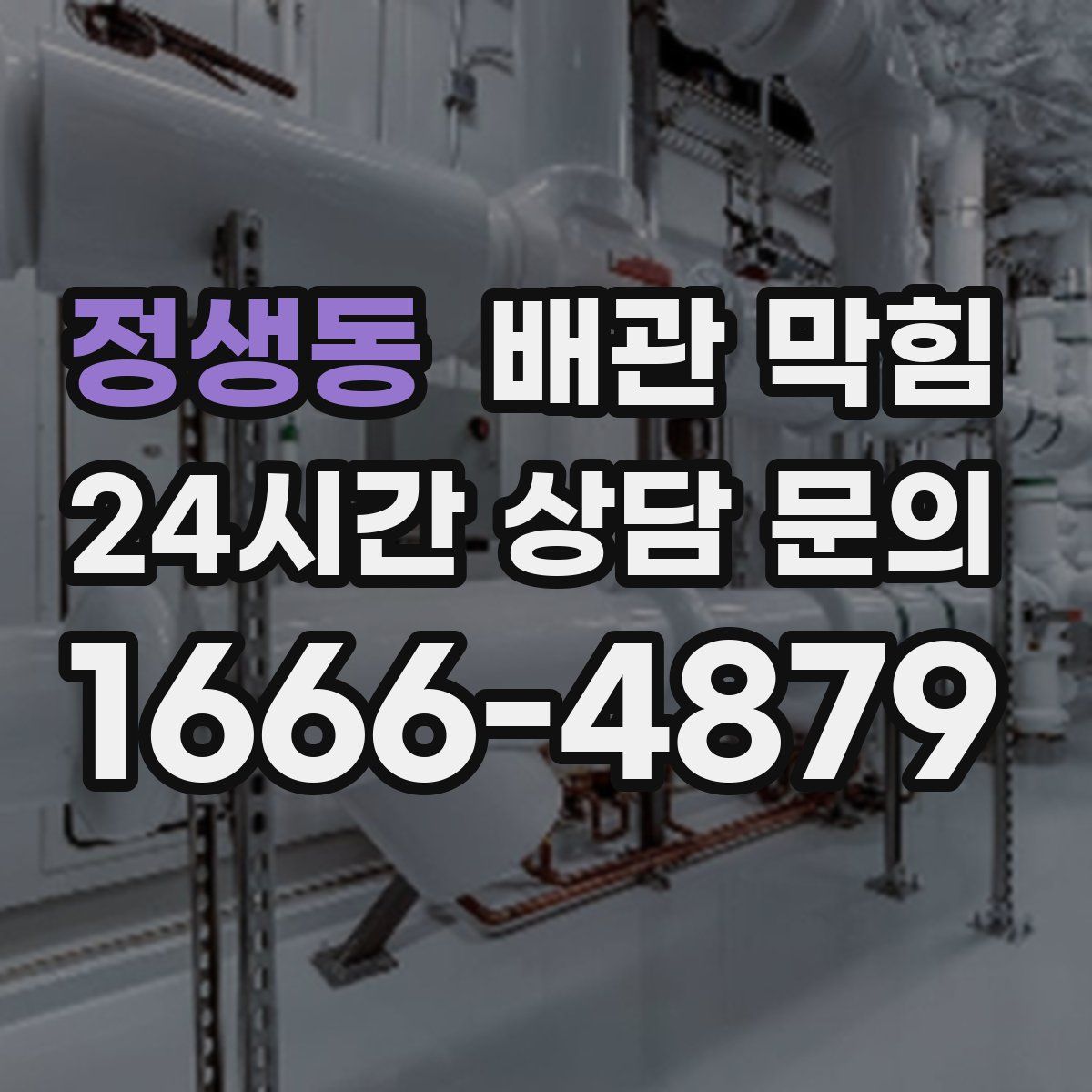 정생동 배관 막힘