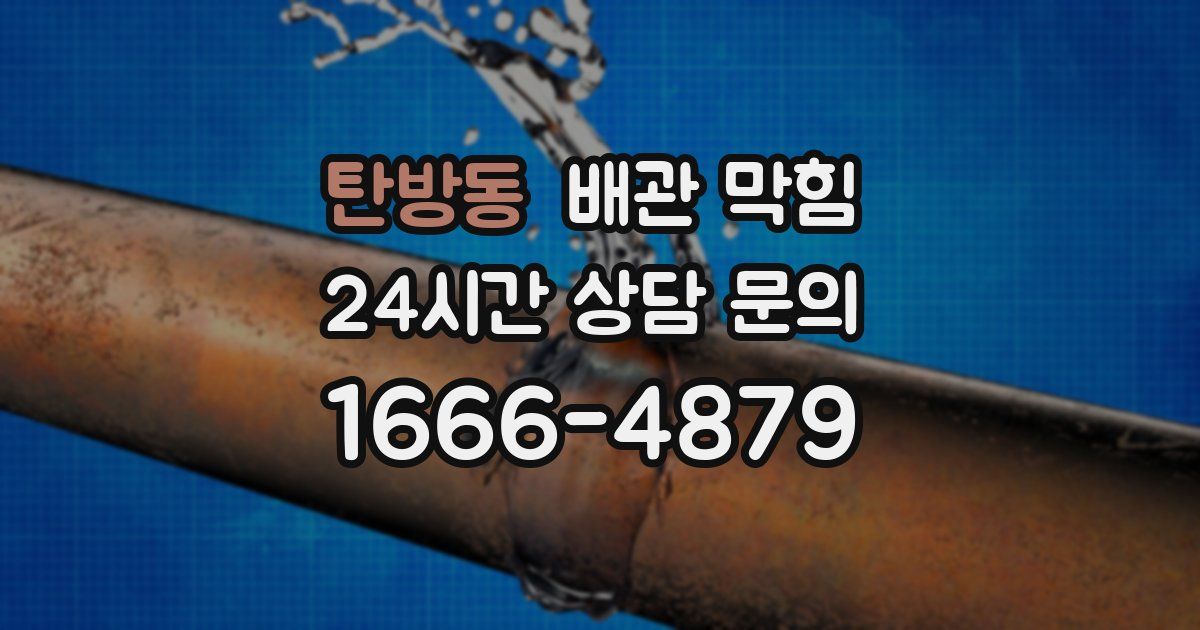 탄방동 배관 막힘
