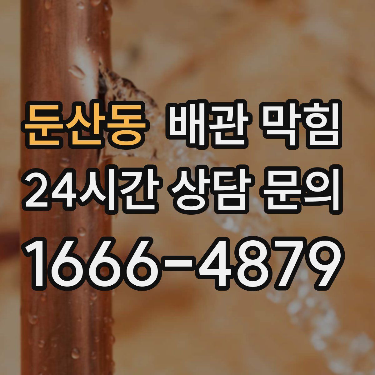 둔산동 배관 막힘