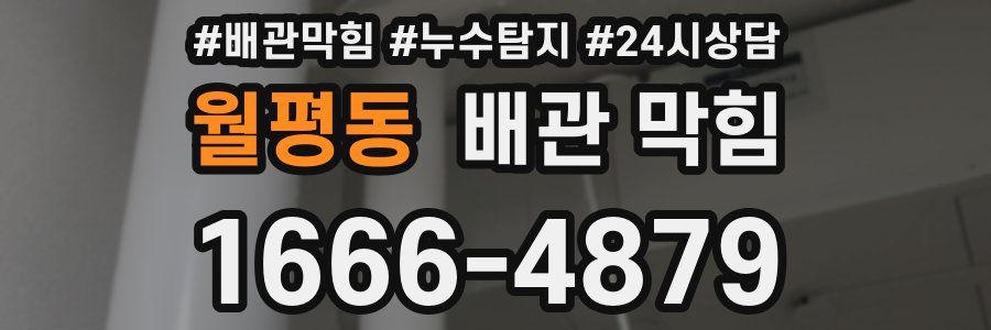 월평동 배관 막힘