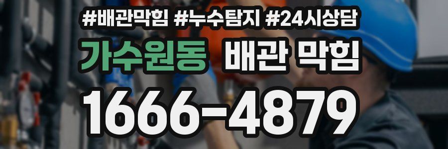 가수원동 배관 막힘
