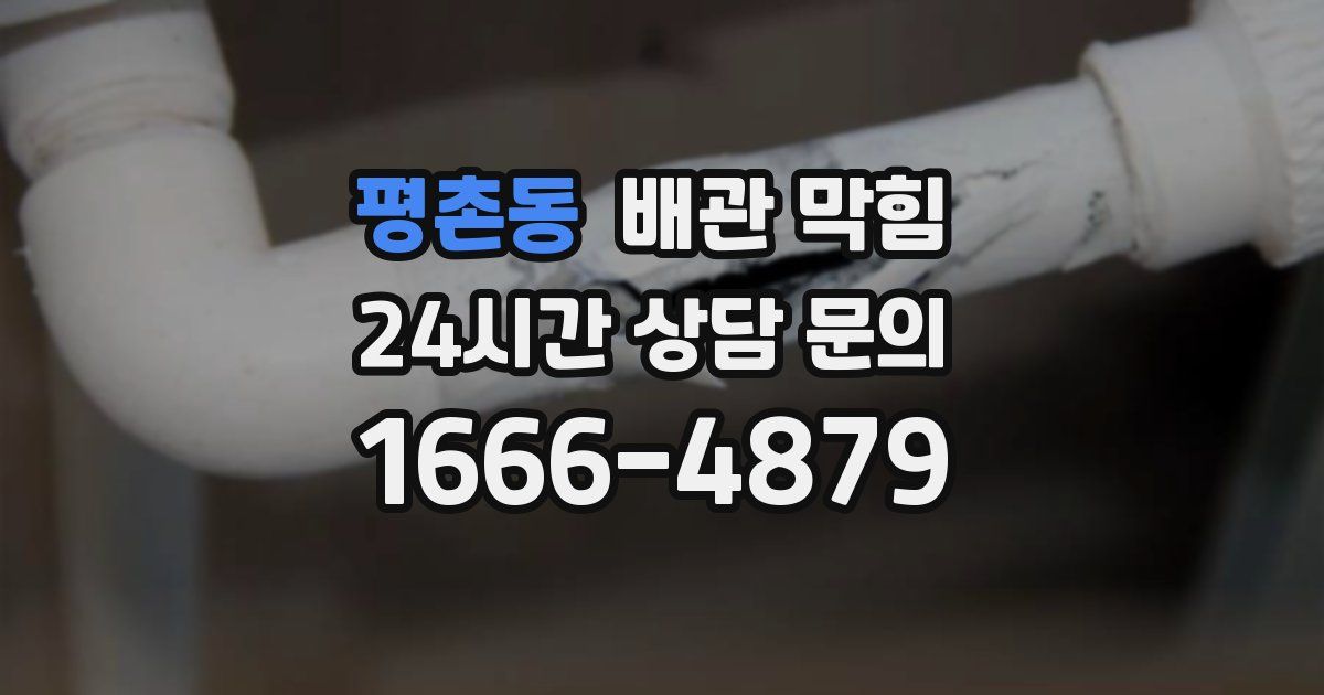 평촌동 배관 막힘