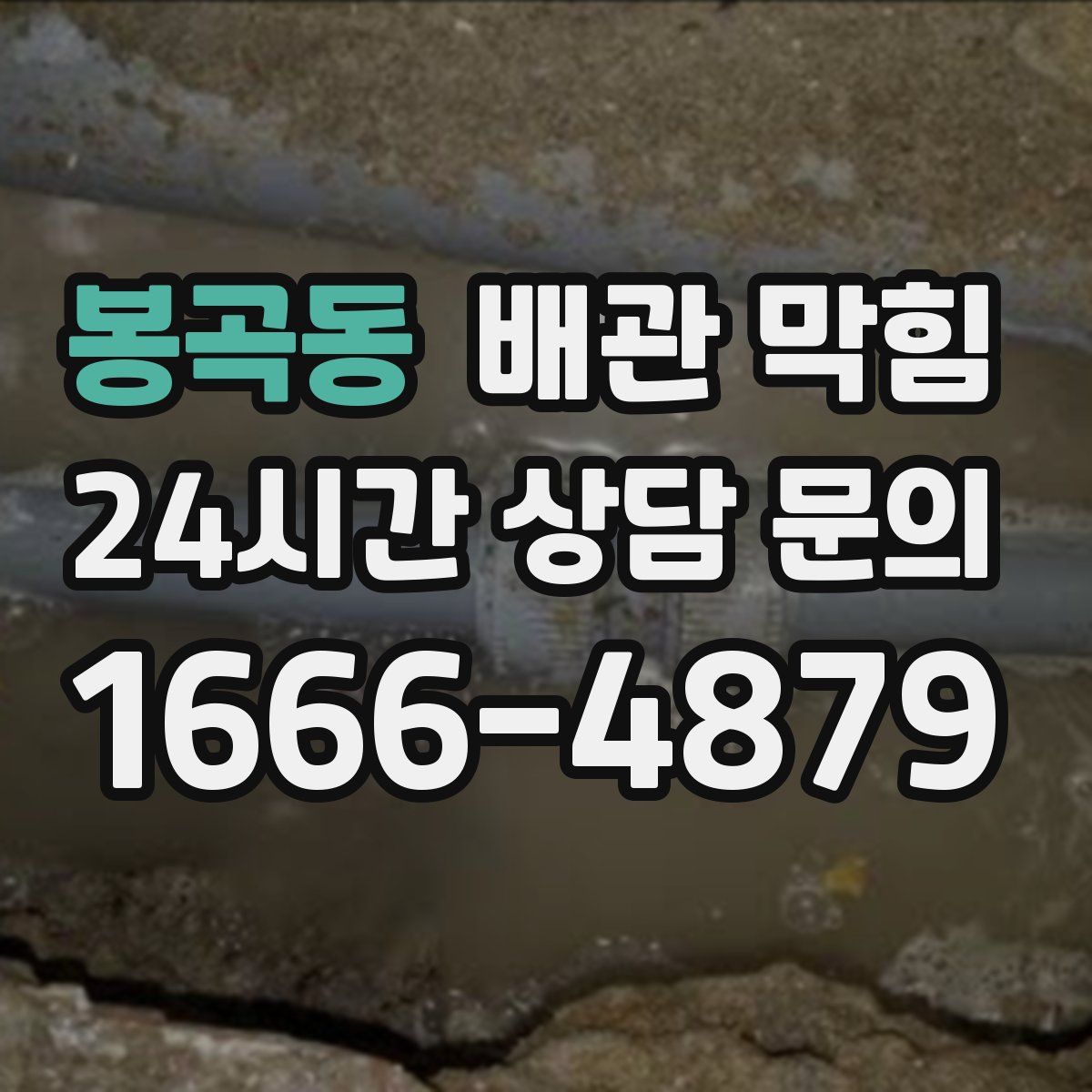 봉곡동 배관 막힘