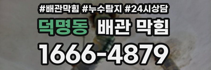덕명동 배관 막힘