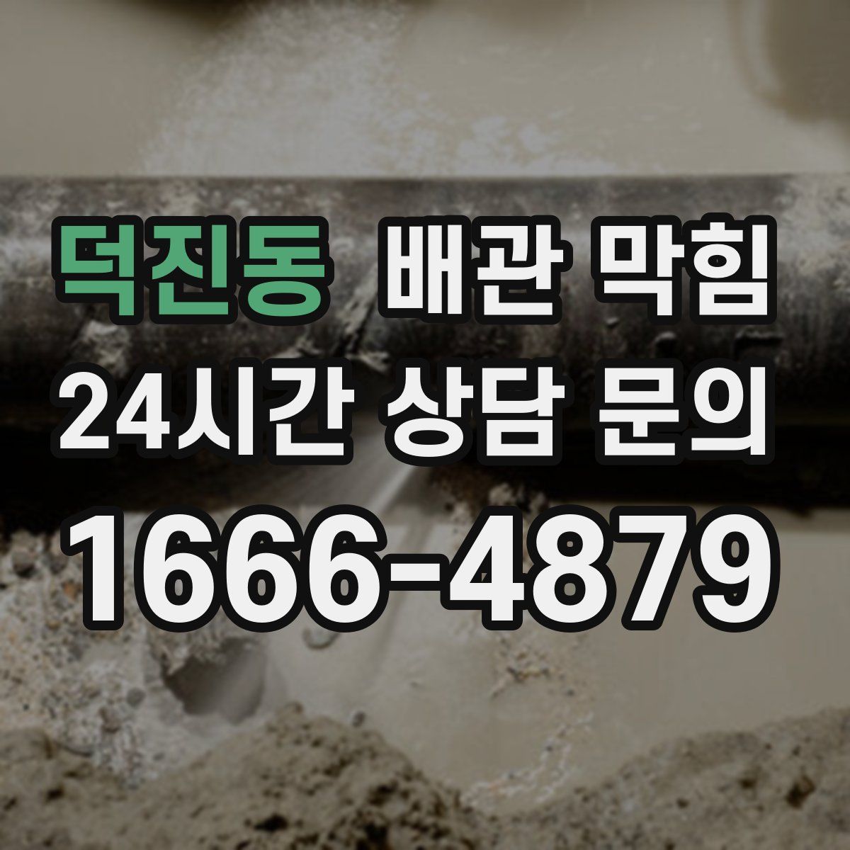 덕진동 배관 막힘