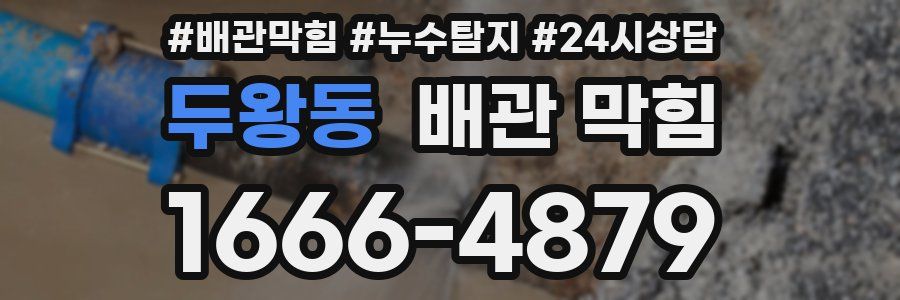 두왕동 배관 막힘