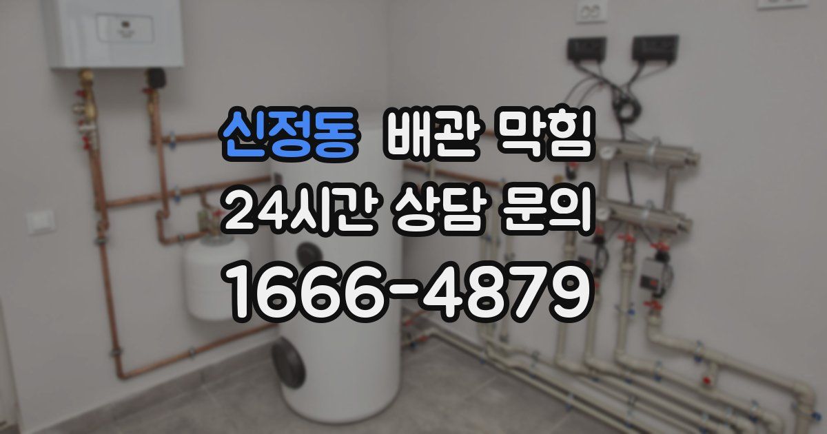 신정동 배관 막힘