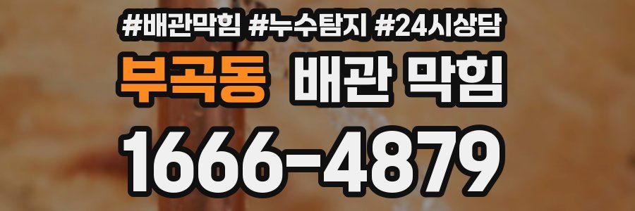 부곡동 배관 막힘
