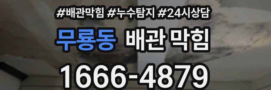 무룡동 배관 막힘